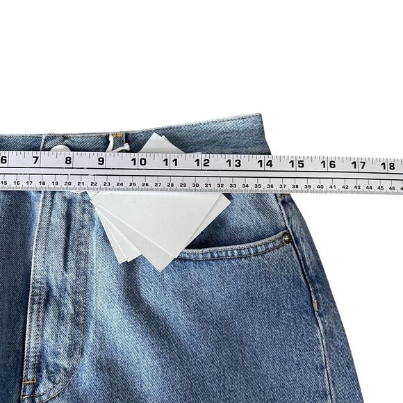 LouLou Studio Samur Jeans Women’s 26 Blue Denim Cotton Straight Leg NWT New - Picture 10 of 12